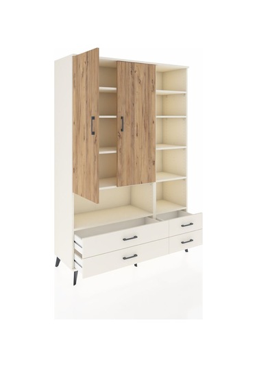 Hyperion Dolap 10 Raflı 4 Çekmeceli 2 Kapaklı 132x44x195 Ayta... Aytaşı
