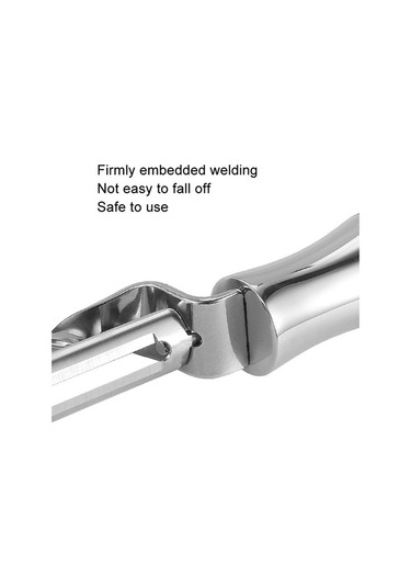 Pazly Cbtx 304 Paslanmaz Çelik Soyma Bıçağı Meyve Ve Sebze Kazıyıcı Soyucu, Çok Fonksiyonlu Tırtıklı Siyah