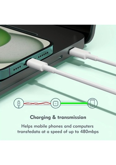 Willowhaven Usb C Kablosu 5li Paket 3.3ft 6.6ft 10ft 60w Hızlı Şarj İphone Uyumlu 16 15 İpad Uyumlu Macbook Uyumlu Samsung Galaxy Uyumlu Switch