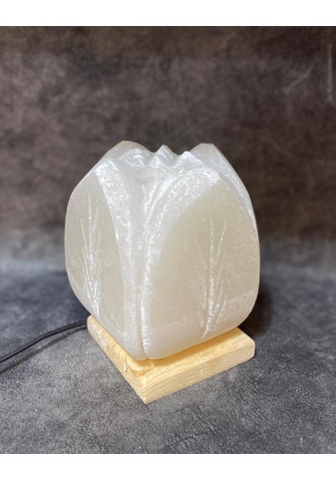 Çankırı Beyaz Lale Model Tuz Lamba