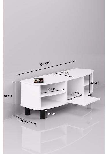 Tv Sehpası 136 Cm Kapaklı Raflı Çok Amaçlı Televizyon Ünitesi Salon Oturma Odası Vienna 5014 Atlantk Beyaz Tv Sehpası 136 Cm Kapaklı Raflı Çok Amaçlı Televizyon Ünitesi Salon Oturma Odası Vienna 5014 Atlantk Beyaz