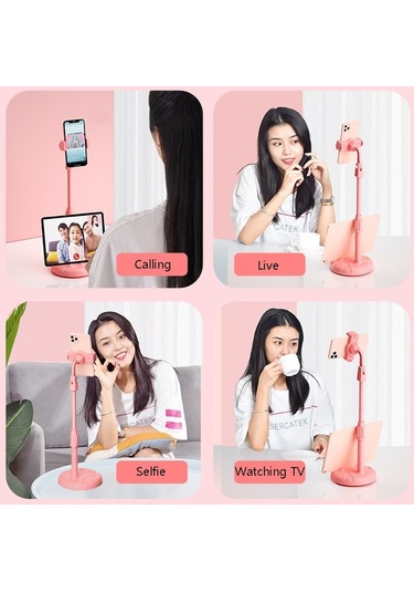 Cbtx Cat Claw Teleskopik Cep Telefonu Tutucu Çok Fonksiyonlu Masaüstü Canlı Tembel Braket Gizemli Siyah