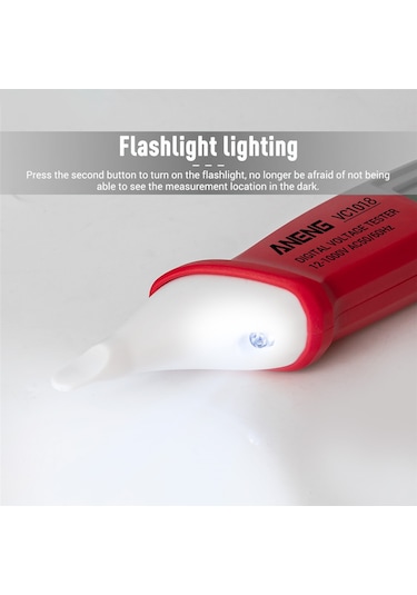 Aneng Vc1018 12v-1000v Temassız Sensörlü Dijital Ac Gerilim Ölçer N11.34