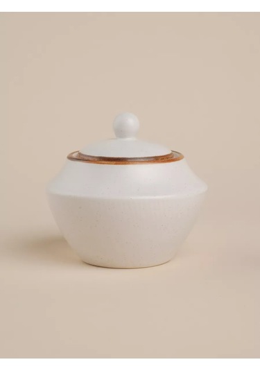 Sl Home Şekerlik Kapaklı Beyaz Porselen 300 Ml 201385708 Beyaz