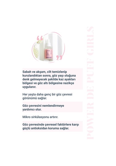 She Vec Göz Altındaki Halkalar &Torbalanmalarda Etkisi Kanıtlanmış Antioksidan Formül 30 ML