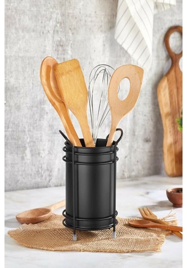 Periboia İtalyan Siyah Metal Kaşıklık Çok Renkli