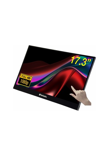 Verbatim Pmt-17 17.3" 60hz 6ms Hdmı+usb-c Hdr Fullhd Freesync Ips Taşınabilir Dokunmatik Monitör