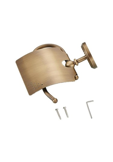 Duvara Monte Doku Tutucu Pirinç Doku Rulo Dağıtıcı Tuvalet Kağıdı Tutucu / Bathle Banyo Mutfak Su Geçirmez Kağıt Tutucular 22 x 13.6 x 11.2 CM