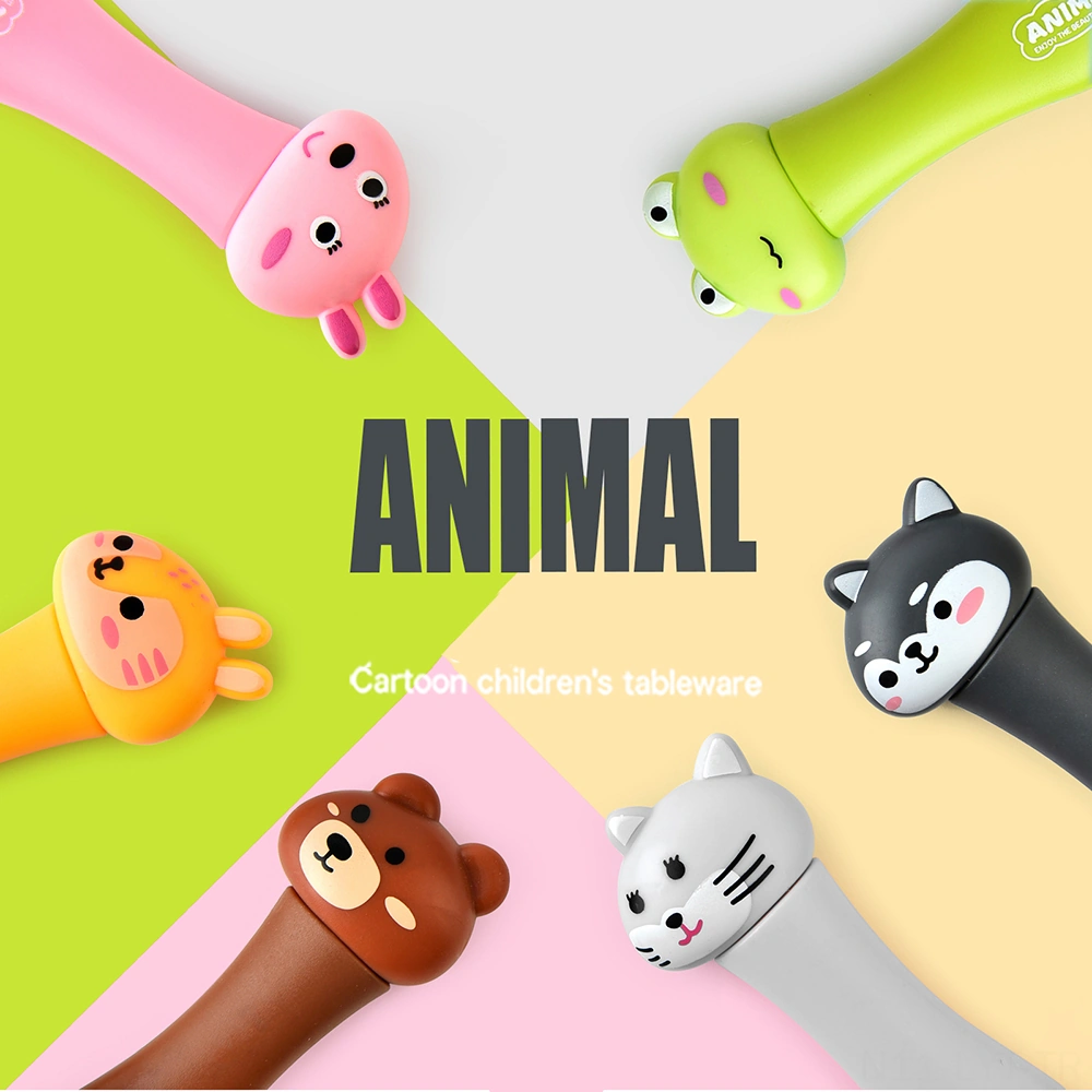 Youtek Seyahat İçin Taşınabilir 304 Paslanmaz Çelik Çocuk Çatal-kaşık Seti, Yeşil Renkli Kutu İle Komple Pp Malzeme Diğer