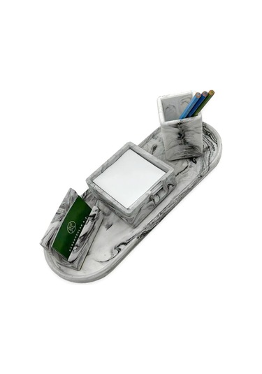 Betonmall Mermer Desen Beton Ofis Seti Gri