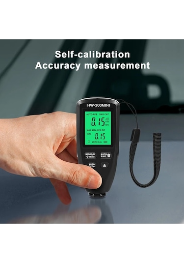 Boatshop1 Goxawee Siyah Boya Kalınlık Ölçer 0 2000um Kaplama Ölçer Lcd Ekran Otomatik Kalibrasyon Fe Nfe Algılama Araçlar İçin