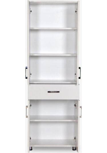 Çok Amaçlı Dolap Beyaz 180 CMHard Parlak Suntalem El Yapım Beyaz