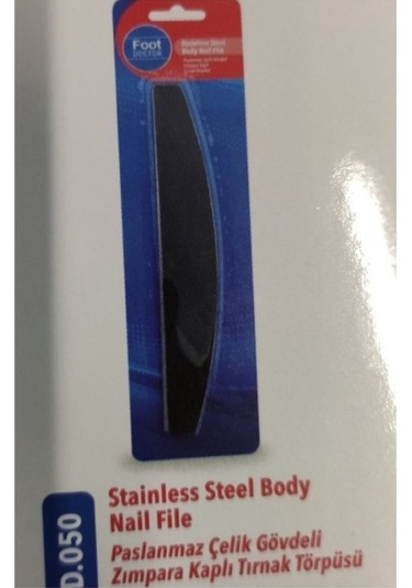 Foot Doctor Paslanmaz Çelik Gövdeli Zımpara Kaplı Tırnak Törpüsü