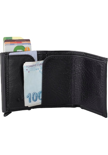 Clk Bizoon % 100 Deri Mekanizmalı Kartlık Ve Cüzdan 3000