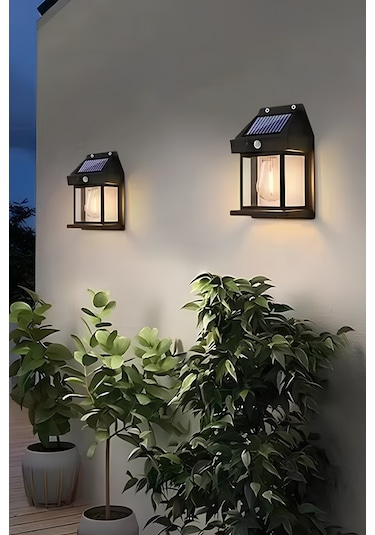 Mobee 4 Adet 2025 Model Suya Dayanıklı Harekete Duyarlı Güneş Enerjili Solar Led Dış Mekan Bahçe Lambası