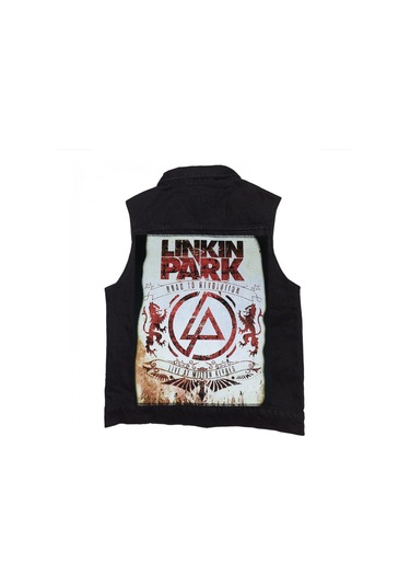 Linkin Park Siyah Kot Yelek Siyah