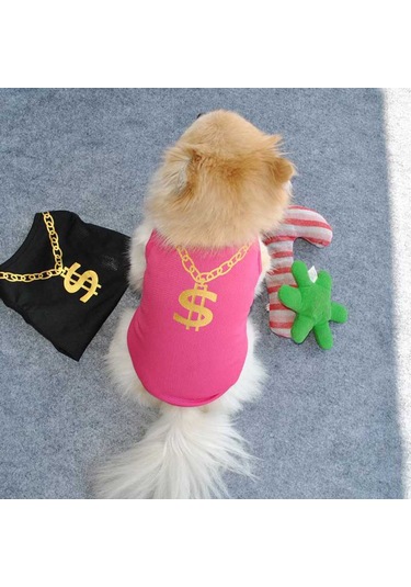 Köpek Ve Kedi İçin Pembe Dolar Pet Kıyafeti