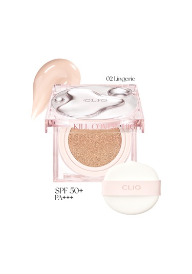 Clio Kill Cover High-glow Cushion+ Refill SPf50+ Pa++++ 2 Lingerie