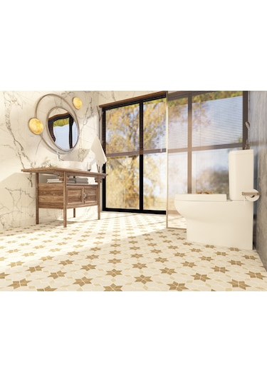 Tuqco Doğaltaş Starline Traverten Mix Honlu Mermer Mozaik