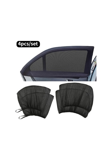 Fochsia Siyah 4 Parça Araç Güneşlik Seti Ön Arka Cam Panjur Karavan Rv Perdesi Üstün Koruma