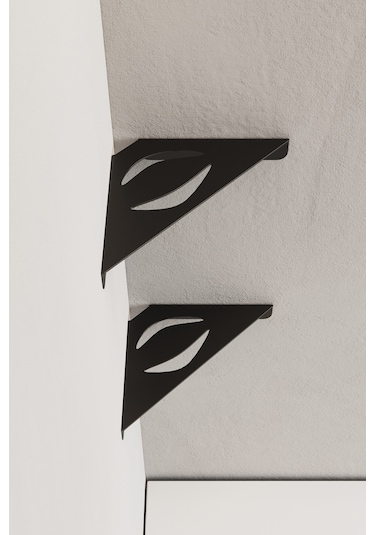 Zift Unique Paslanmaz Çelik Mat Siyah Banyo Köşeliği - Yapıştırılabilir Mat - Siyah