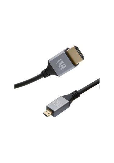 8k 60hz Mikro Hdmi Uyumlu - Hdmi Uyumlu Çift Yönlü Video Adaptör Kablosu Ana Monitör Kablosu Tak Ve Çalıştır Esnek Hd Uyumlu Tv Dönüştürücü Kablosu