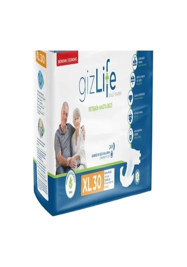 Gızlıfe Bel Bantlı Yetişkin Hasta Bezi Ekstra Büyük Boy Xl 60 Adet XL