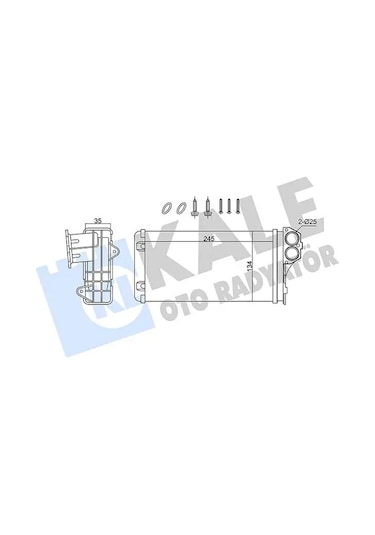 Peugeot 307 Kalorifer Petegi 1.6 2001-2008 Kale 370620