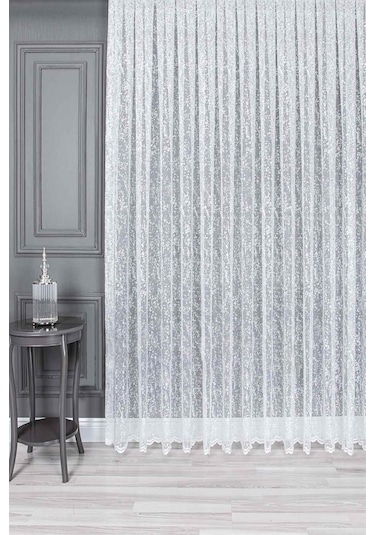 Evdepo Home Kullanıma Hazır Örme Tül Perde (540780190)