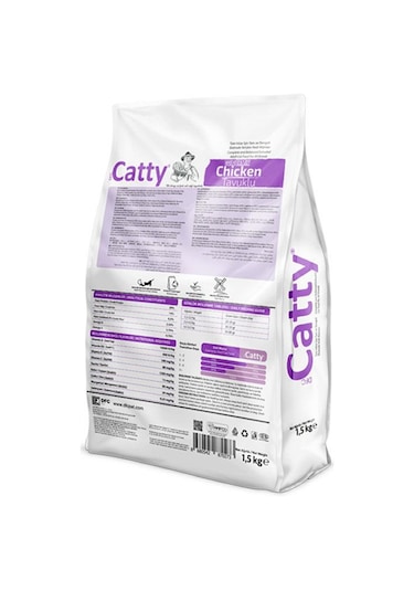 Catty Colourmix Tavuklu Renkli Taneli Yetişkin Kedi Maması 1.5 Kg