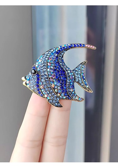Bijoubijou Bijuteri Broş Balık 245687103 Mavi