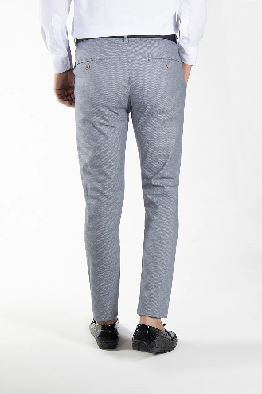Veaven Erkek Kül Gri Slim Fit Petekli Italyan Kesim Keten Pantolon Çok Renkli32