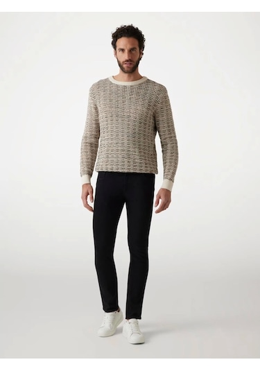 Guess Erkek Denim Skinny Fit Jeans Siyah