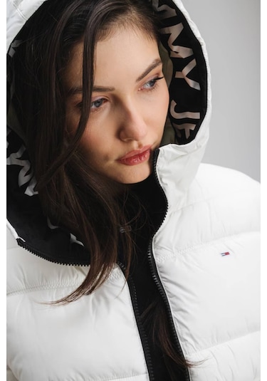 Tommy Jeans Kadın Mont-dw0dw20389 Beyaz