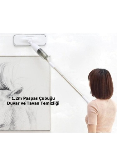 Prestigegoods 360 Derece Dönen Su Püskürtmeli Paspas - Pratik Hijyen