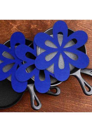 Homyl 12 Parça Placemats Yalıtımlı Pot Tutucular Bardak Çok Renkli