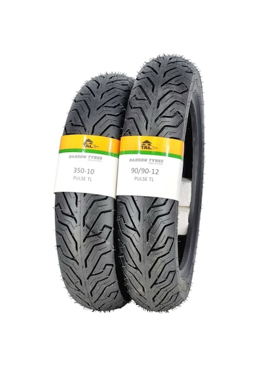 Spontini Lastik Takımı 350-10 Ve 90/90-12 Tl Tubeless - Dubleks