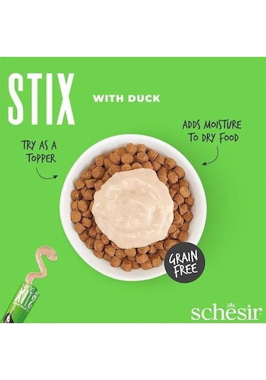 Schesir Stick Ördekli Yetişkin Kedi Ödülü 6 x 15 G