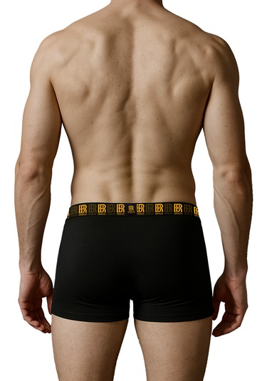Maksfd Erkek 6 Lı Pamuklu Boxer Set Rahat Ve Esnek İç Giyim Erkek Boxer- Brros Modeli Siyah