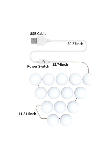 Yulong Geeroyoo 10 Adet Usb Aydınlatmalı 3 Renk Modlu Led Beyaz