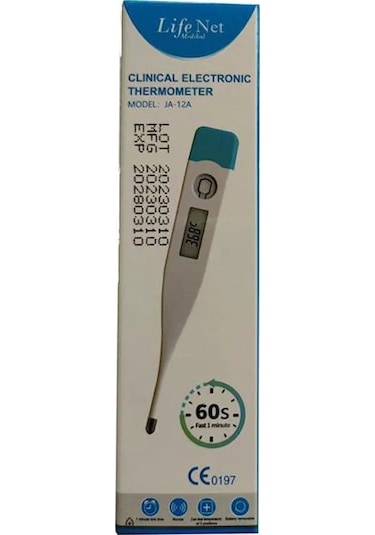 Life Net Medikal JA-12A Ağızdan Koltuk Altından Rektal Ateş Ölçer