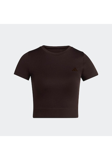 Adidas Workout Essentials Kadın Kahverengi Tişört Jz0128