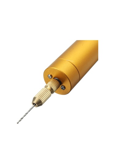 Yaozixia 5v Dc Mini Alüminyum Elektrik Motoru El Matkabı + 10 Adet Ahşap Pcb İçin Kendin Yap Büküm Uçları