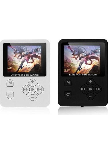 Besthome1 Renkli Ekranlı 1.8 İnç Mp3 Çalar, Fm Radyo, E-kitap - Beyaz, Video Oynatıcı