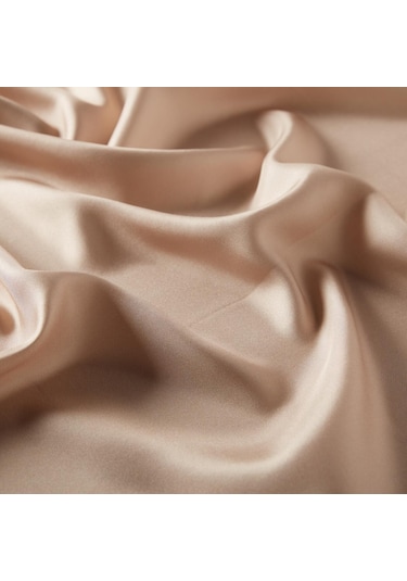 İpekevi Düz Twill İpek Eşarp - Koyu Nude Koyu Bej 3009