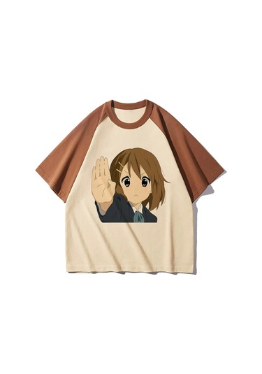 Snapbuy K-on Anime T-shirt Kadın - Desenli Bayan Üst Giyimerkek Green
