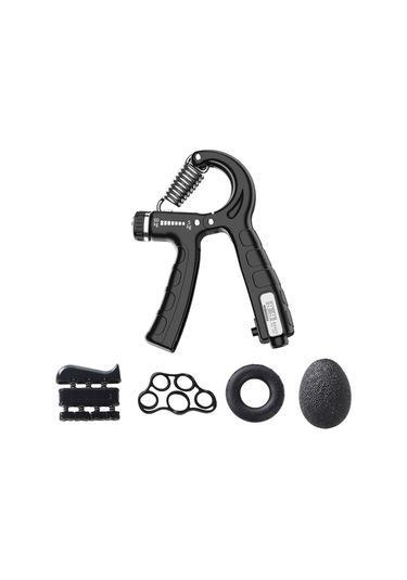 Suntek Ayarlanabilir Bilek Gücü Spor Salonu Egzersiz El Kavrama Siyah