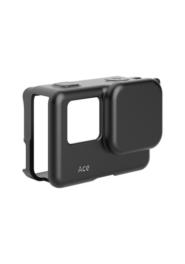 Vrig Spor Kamera Silikon Kılıf Koruyucu Kapak Kafes Siyah