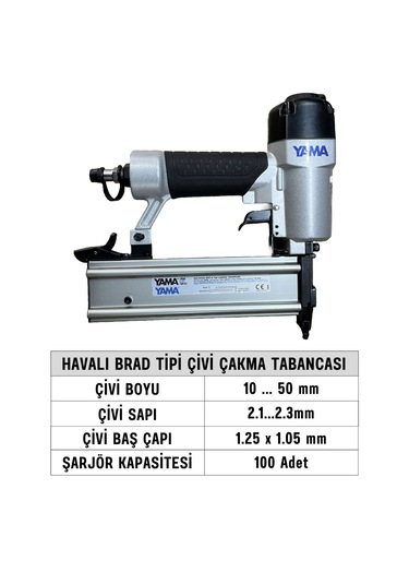 Yama YAT-F50 Havalı Brad Tipi Çivi Çakma Tabancası