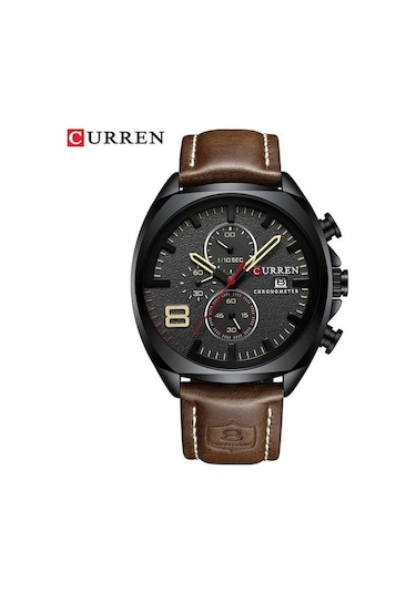 Novahub Sarı Erkekler Saatler Top Marka Lüks Curren Askeri Kuvars İzle Erkek Spor Kol Saati Relogio Masculino Su Geçirmez Sarı